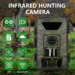 Ultra-scharfe 8K Video 60MP Foto Wifi Jagdkamera, PR803W