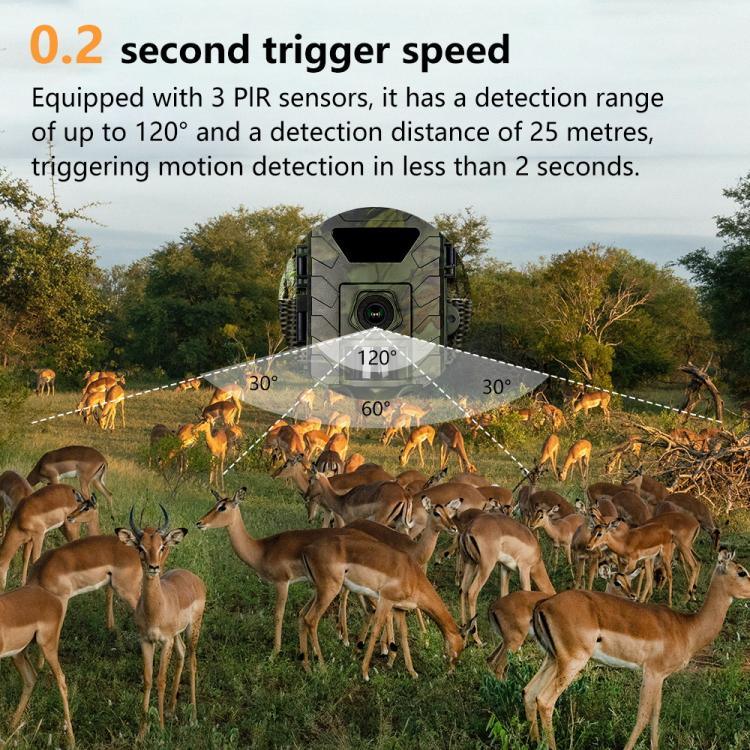Ultra-scharfe 8K Video 60MP Foto Wifi Jagdkamera, PR803W