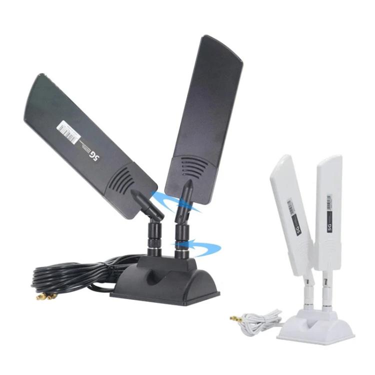 42dbi 5G Router Außenantenne Outdoor Langstrecken WiFi Signalverstärker, SMA Stecker Schwarz, TS9 Schwarz, SMA Stecker Weiß, TS9 Weiß
