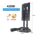 42dbi 5G Router Außenantenne Outdoor Langstrecken WiFi Signalverstärker, SMA Stecker Schwarz, TS9 Schwarz, SMA Stecker Weiß, TS9 Weiß