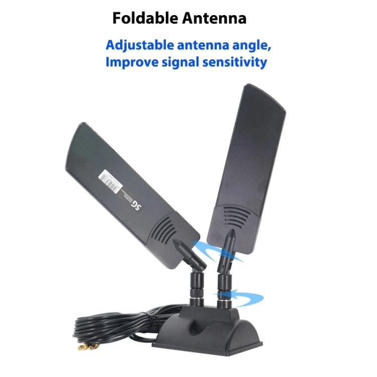 42dbi 5G Router Außenantenne Outdoor Langstrecken WiFi Signalverstärker, SMA Stecker Schwarz, TS9 Schwarz, SMA Stecker Weiß, TS9 Weiß