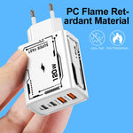 2A 2 USB+2 PD Typ-C Multiport-Handy-Ladegerät