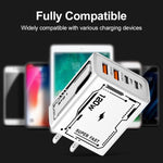 2A 2 USB+2 PD Typ-C Multiport-Handy-Ladegerät