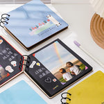 DIY Holz-Quadratisches Gedenk-Album Kinder-Wachstums-Fotoalbum Cartoon-Fotobuch, Beste Freunde, Glück, Nur für dich, Ewige Liebe