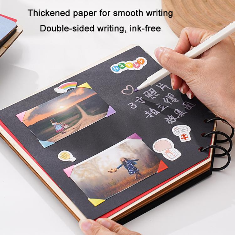 DIY Holz-Quadratisches Gedenk-Album Kinder-Wachstums-Fotoalbum Cartoon-Fotobuch, Beste Freunde, Glück, Nur für dich, Ewige Liebe