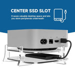 Acryl-Aufbewahrungshalterung für MAC Mini M4 (Desktop-Aufbewahrung)