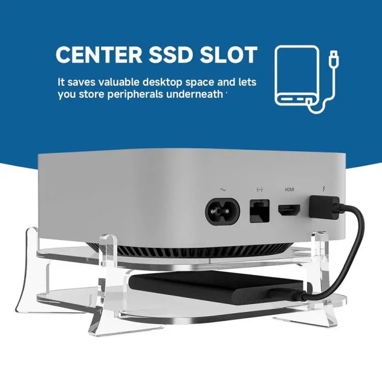 Acryl-Aufbewahrungshalterung für MAC Mini M4 (Desktop-Aufbewahrung)