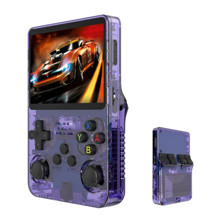 R36S Retro-Handheld-Spielkonsole mit Linux-System, 3,5-Zoll-Bildschirm, Version mit einer TF-Karte (64 GB oder 128 GB).
