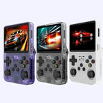 R36S Retro-Handheld-Spielkonsole mit Linux-System, 3,5-Zoll-Bildschirm, Version mit einer TF-Karte (64 GB oder 128 GB).