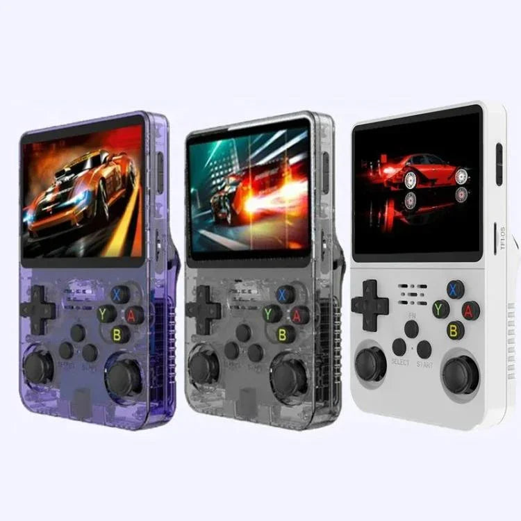 R36S Retro-Handheld-Spielkonsole mit Linux-System, 3,5-Zoll-Bildschirm, Version mit einer TF-Karte (64 GB oder 128 GB).