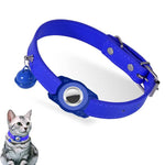 Für AirTag 2. Gen / AirTag 1. Gen Tracker Wasserdichtes Schutzetui Haustier Lederhalsband Anti-Verlust Katzen-Locator-Halsband