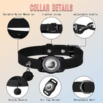 Für AirTag 2. Gen / AirTag 1. Gen Tracker Wasserdichtes Schutzetui Haustier Lederhalsband Anti-Verlust Katzen-Locator-Halsband