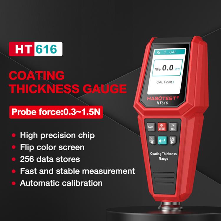 HABOTEST HT616 Autolacktester Lackbeschichtungsdickenmessgerät, HT616
