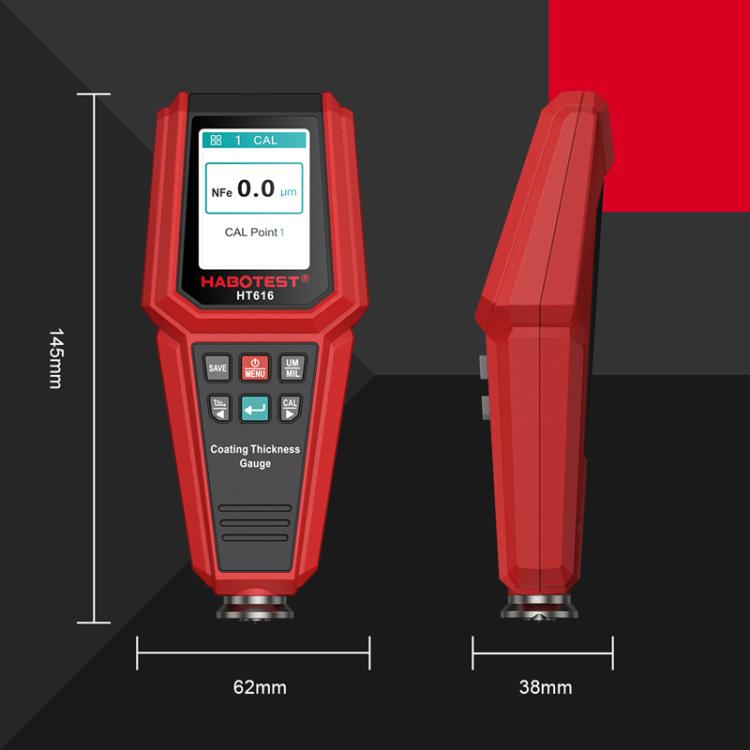 HABOTEST HT616 Autolacktester Lackbeschichtungsdickenmessgerät, HT616