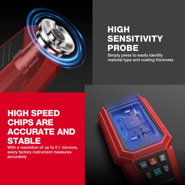 HABOTEST HT616 Autolacktester Lackbeschichtungsdickenmessgerät, HT616