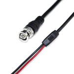 BNC Stecker zu 2 Krokodilklemmen Oszilloskop-Sondenkabel Q9 Signal-Testkabel, 0,5m, 1m, 1,5m