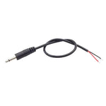 Mono-Kabel 2-Pin AUX Einzelkopf Kabel Lautsprecher Audio-Stromkabel Audiokabel, Länge: 25cm, 2,5mm Stecker, 2,5mm Buchse, 3,5mm Stecker, 3,5mm Buchse