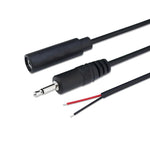 Mono-Kabel 2-Pin AUX Einzelkopf Kabel Lautsprecher Audio-Stromkabel Audiokabel, Länge: 25cm, 2,5mm Stecker, 2,5mm Buchse, 3,5mm Stecker, 3,5mm Buchse