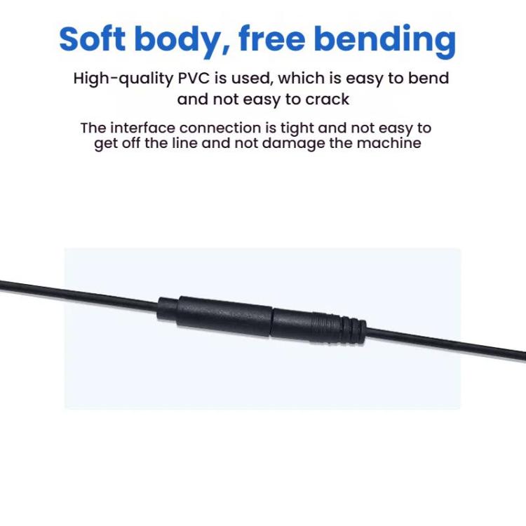 Mono-Kabel 2-Pin AUX Einzelkopf Kabel Lautsprecher Audio-Stromkabel Audiokabel, Länge: 25cm, 2,5mm Stecker, 2,5mm Buchse, 3,5mm Stecker, 3,5mm Buchse