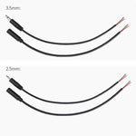 Mono-Kabel 2-Pin AUX Einzelkopf Kabel Lautsprecher Audio-Stromkabel Audiokabel, Länge: 25cm, 2,5mm Stecker, 2,5mm Buchse, 3,5mm Stecker, 3,5mm Buchse