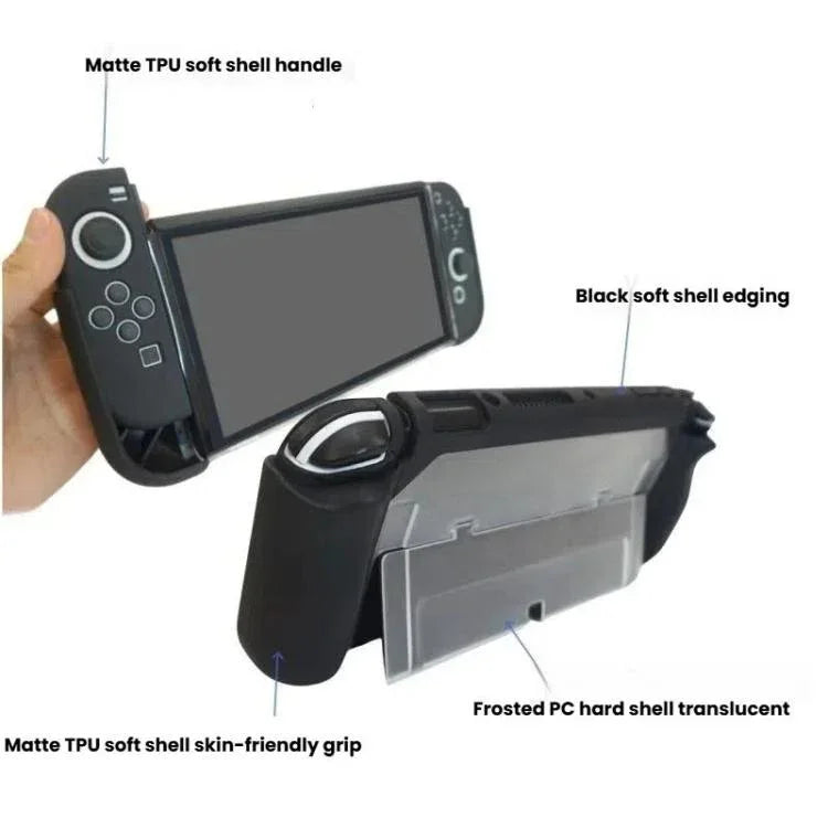 Schutzhülle aus TPU für Nintendo Switch OLED / Joy-Con 2 in 1