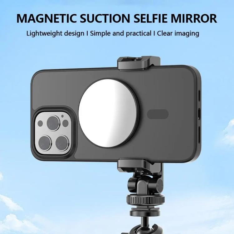 HEPAIL 101D-A Magnetischer Selfie-Spiegel für Handy Magsaef Rückseitiger HD Foto-Hilfsspiegel Konvexspiegel