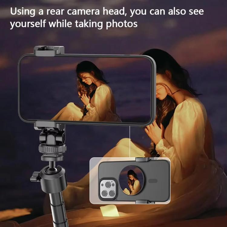 HEPAIL 101D-A Magnetischer Selfie-Spiegel für Handy Magsaef Rückseitiger HD Foto-Hilfsspiegel Konvexspiegel