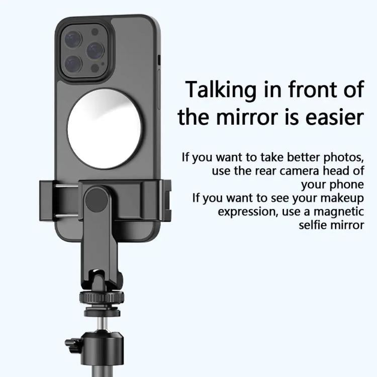 HEPAIL 101D-A Magnetischer Selfie-Spiegel für Handy Magsaef Rückseitiger HD Foto-Hilfsspiegel Konvexspiegel