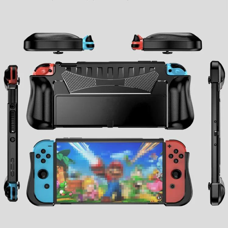 TPU-Schutzhülle mit integrierter Schale und 2 Spielkartensteckplätzen für die Switch OLED-Konsole