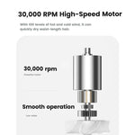 Kabelloser Haartrockner mit 30.000 U/min Hochgeschwindigkeitsmotor, 100-stufig einstellbare Kalt-/Warmluft, 15600mAh Langzeit-Akku