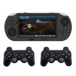 4,5-Zoll-IPS-Bildschirm, 64 GB Handheld-Spielkonsole mit 20.000 vorinstallierten Spielen, SF3000, SF3000 mit 2 Griffen