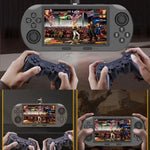4,5-Zoll-IPS-Bildschirm, 64 GB Handheld-Spielkonsole mit 20.000 vorinstallierten Spielen, SF3000, SF3000 mit 2 Griffen