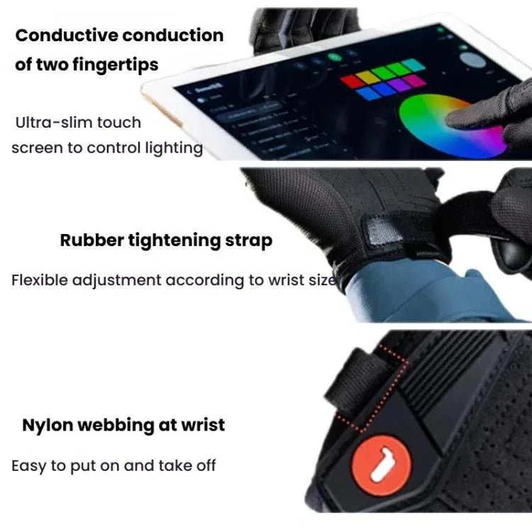 PGYTECH Beleuchtungstechniker Wärmeisolierende, abriebfeste Touchscreen-Handschuhe, M, L, XL
