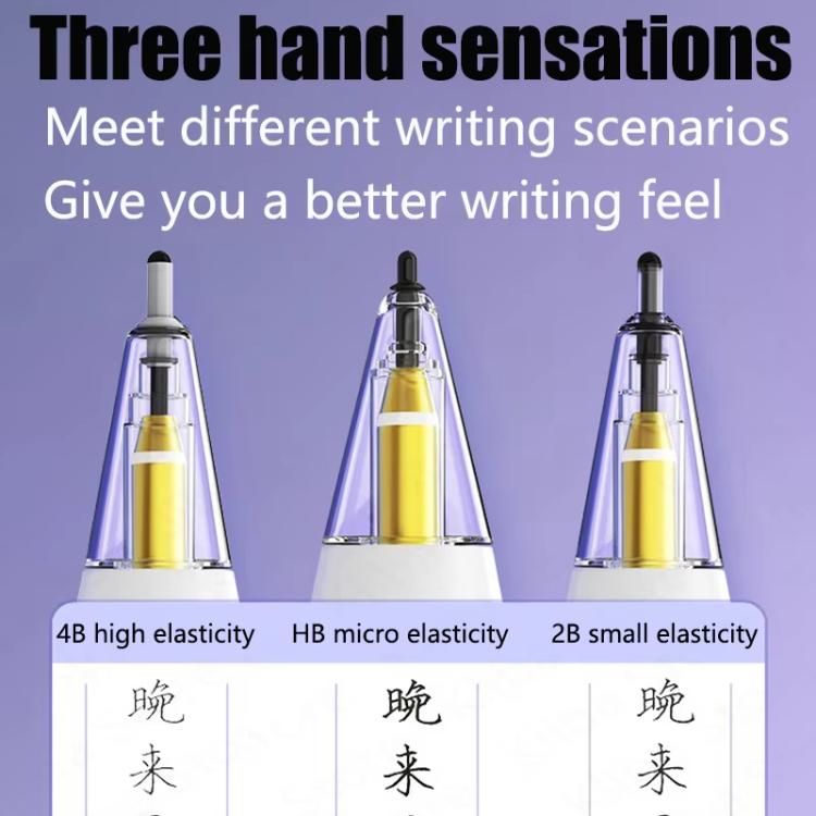 Für Apple Pencil 2 / 1 Elastische Spitze Weiche Sonde Stille Ersatzspitze, 4B Weiß, 4B Transparent, 2B Weiß, 2B Transparent, HB Weiß, HB Transparent