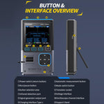 3-in-1 Oszilloskop Transistortester Signalgenerator 10M Bandbreite Burn-In-Sicher, FNIRSI DSO-TC4