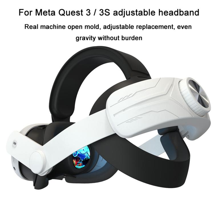 Für Meta Quest 3 / 3S verstellbares Kopfband ohne Gesichtsdruck VR-Kopfgurt Zubehör