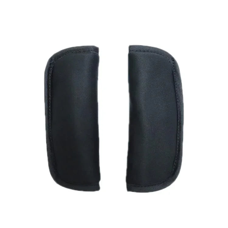 Sicherheitsgurt-Schulterpolster für Kinderwagen, Schwarz Normal, Schwarzer Nylonflicken, Schwarzer Schrittschutz, Schwarz Normal 3tlg/Set, Schwarz Nylon 3tlg/Set