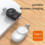 Tragbares magnetisches kabelloses Ladegerät für Apple Watch 1/2/3/4/5/6/7/8/9/10/SE (USB-C)