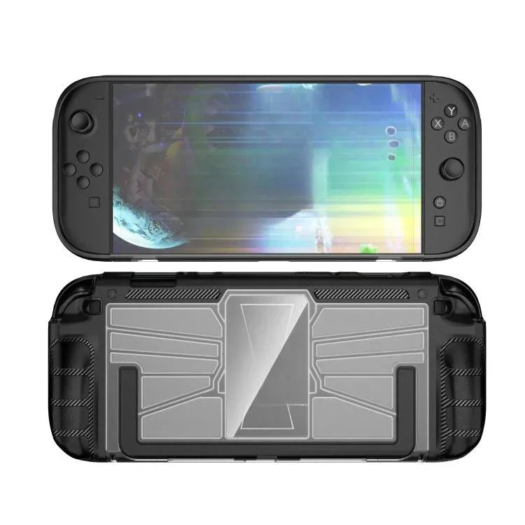 Schutzhülle aus TPU + PC (einteilig) für Nintendo Switch 2 Spielkonsole, stoßfest, in Schwarz und Weiß erhältlich.