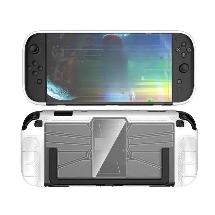 Schutzhülle aus TPU + PC (einteilig) für Nintendo Switch 2 Spielkonsole, stoßfest, in Schwarz und Weiß erhältlich.