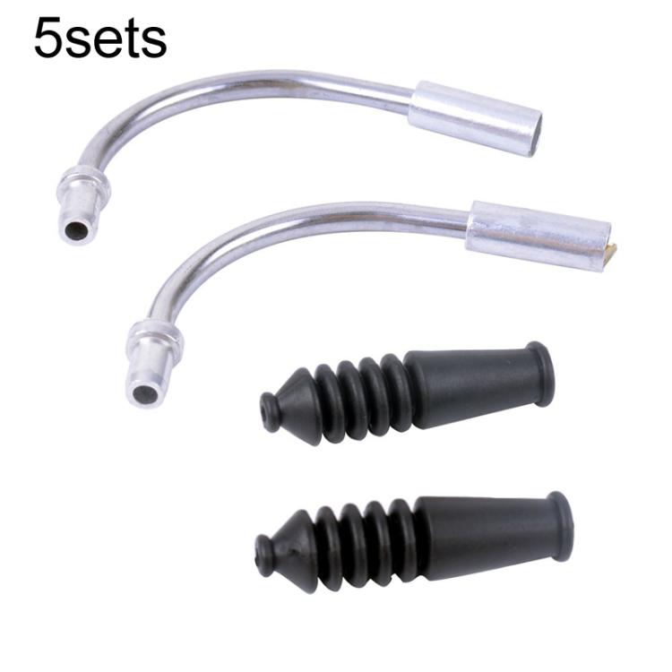 5 Sets ZTTO Fahrrad V-Bremse Biegezubehör Bremszug Staubschutzkappe, 4 Stück / Set