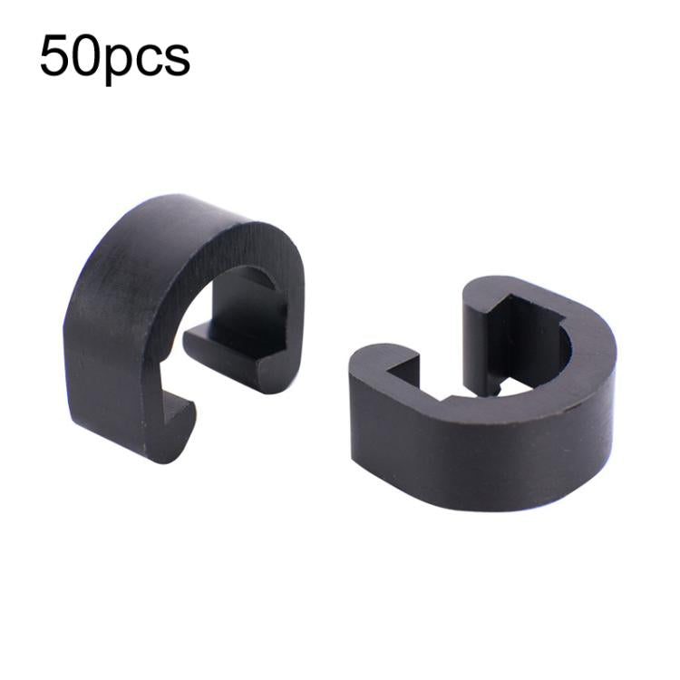 50 Stück ZTTO Fahrrad Kunststoff C-Clips Mountainbike Schalthebel Bremsklemmen