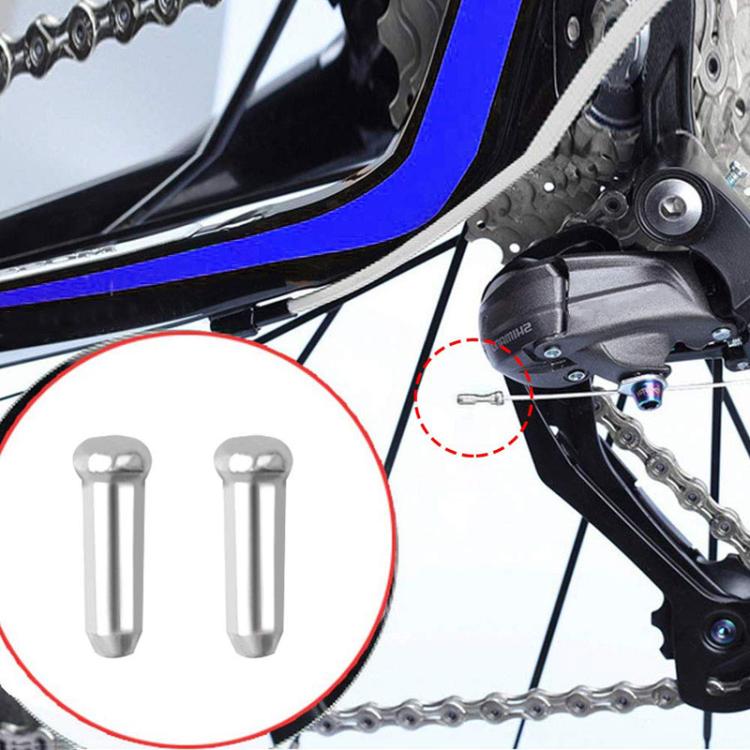 100 Stück ZTTO Aluminium Fahrrad Brems- und Schalthebel-Spulenkappen Mountainbike Kabel-Endkappen