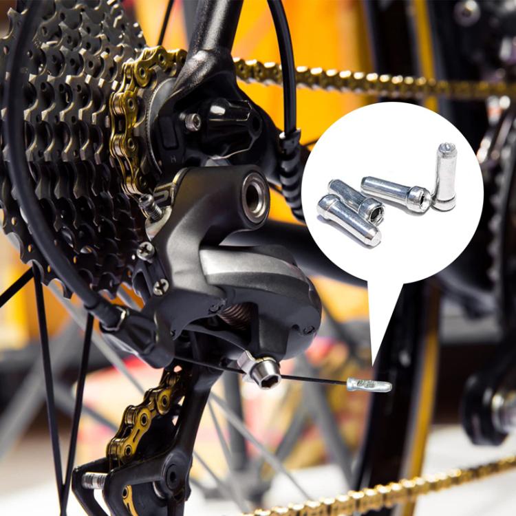 100 Stück ZTTO Aluminium Fahrrad Brems- und Schalthebel-Spulenkappen Mountainbike Kabel-Endkappen