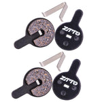 2 Paare ZTTO Fahrrad Scheibenbremsbeläge Mountainbike Halbmetallische Harz-Bremsbeläge, MS-01B, MS-01D, MS-01E, MS-01F, MS-02A, MS-02B, MS-02D, MS-02F, MS-03F, MS-04B, MS-05B, MS-05C, MS-07B, MS-07C, MS-07C mit Loch, MS-08A, MS-08B, MS-11A, MS-11C, MS-11D