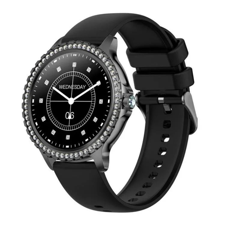 Bluetooth-Telefonie KI-Sprachassistent Wasserdichte Sport-Smartwatch, schwarzes Silikonarmband, gold-rosa Silikonarmband, silber-graues Silikonarmband, gold-raues Stahlarmband + rosa Silikonarmband, silber-raues Stahlarmband + graues Silikonarmband...