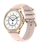 Bluetooth-Telefonie KI-Sprachassistent Wasserdichte Sport-Smartwatch, schwarzes Silikonarmband, gold-rosa Silikonarmband, silber-graues Silikonarmband, gold-raues Stahlarmband + rosa Silikonarmband, silber-raues Stahlarmband + graues Silikonarmband...