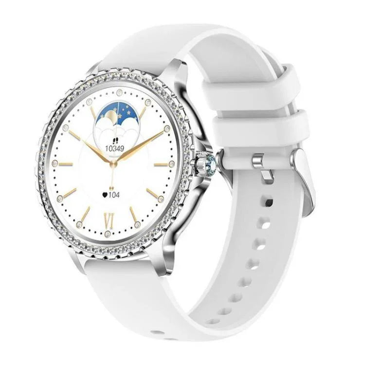 Bluetooth-Telefonie KI-Sprachassistent Wasserdichte Sport-Smartwatch, schwarzes Silikonarmband, gold-rosa Silikonarmband, silber-graues Silikonarmband, gold-raues Stahlarmband + rosa Silikonarmband, silber-raues Stahlarmband + graues Silikonarmband...