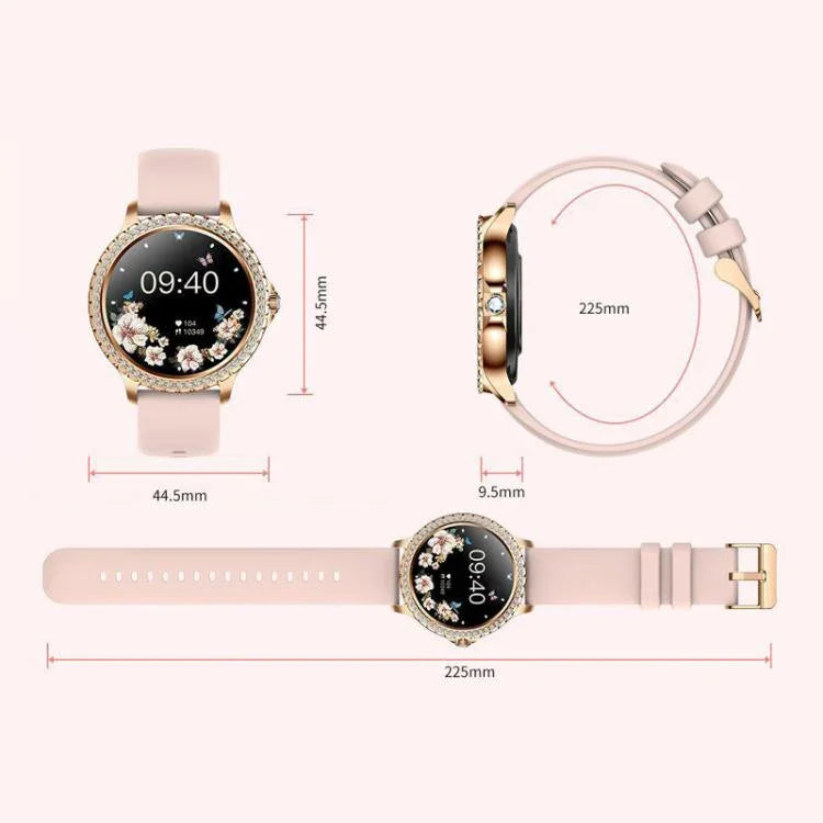Bluetooth-Telefonie KI-Sprachassistent Wasserdichte Sport-Smartwatch, schwarzes Silikonarmband, gold-rosa Silikonarmband, silber-graues Silikonarmband, gold-raues Stahlarmband + rosa Silikonarmband, silber-raues Stahlarmband + graues Silikonarmband...