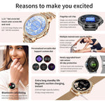 Bluetooth-Telefonie KI-Sprachassistent Wasserdichte Sport-Smartwatch, schwarzes Silikonarmband, gold-rosa Silikonarmband, silber-graues Silikonarmband, gold-raues Stahlarmband + rosa Silikonarmband, silber-raues Stahlarmband + graues Silikonarmband...